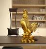 Copper Rooster Ornament Fortune Animal Chicken Money Yuanbao Home Entryway Desktop Decor Sculptures