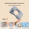 Inflatable U-shaped Neck Support Pillow for Travel - Portable and Press-type for Car & Airplane Comfort