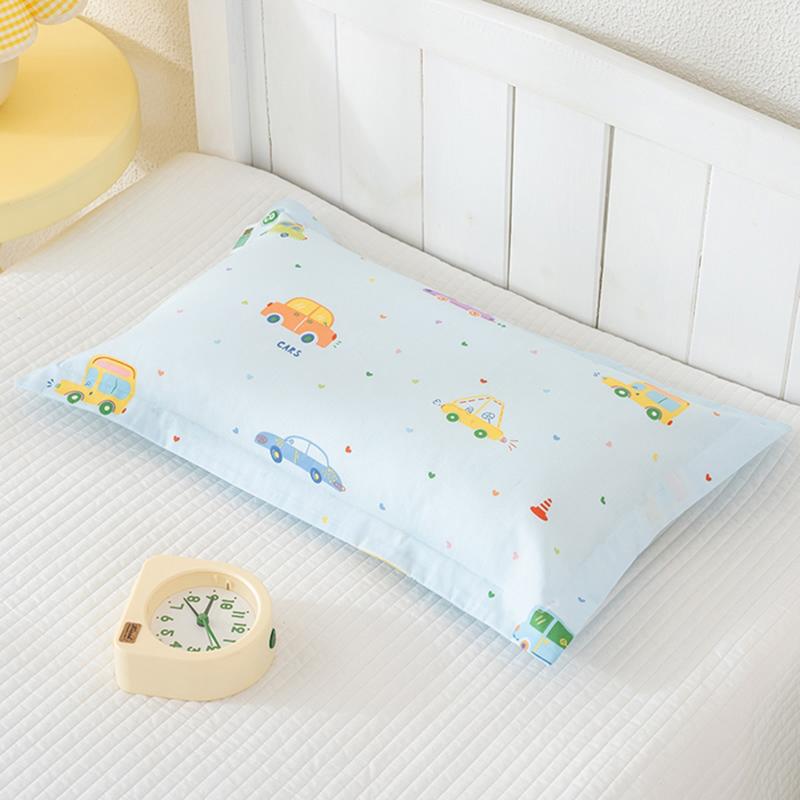 1 Pc Cotton 200TC Twill Euro Size Pillowcase 40 x 60 cm floral Print Pillowcover with Envelope Closure,without core