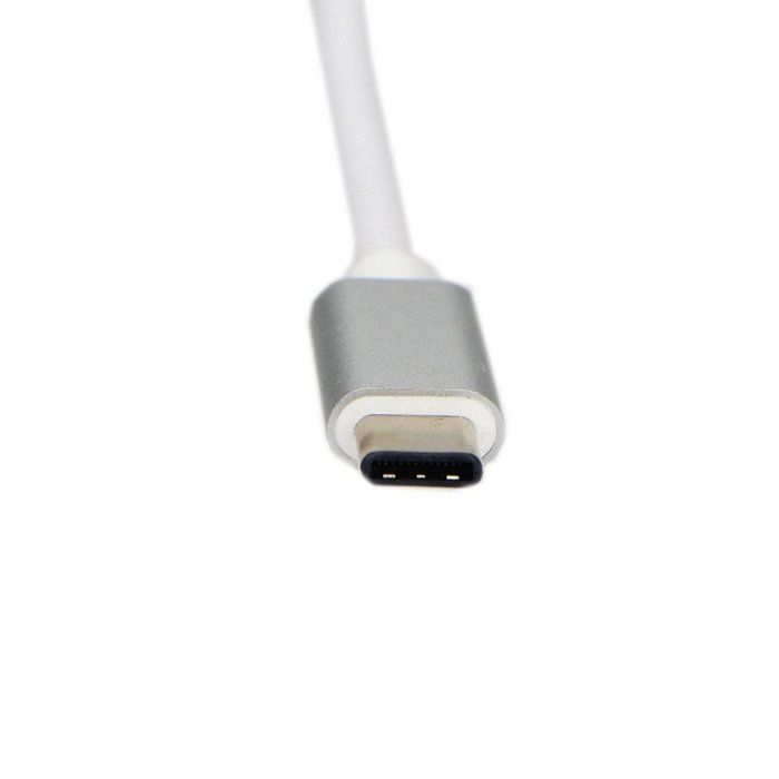 INF USB-C Multiport Adapter for USB, USB-C (USB PD), Compatible 4K HDMI, Silver