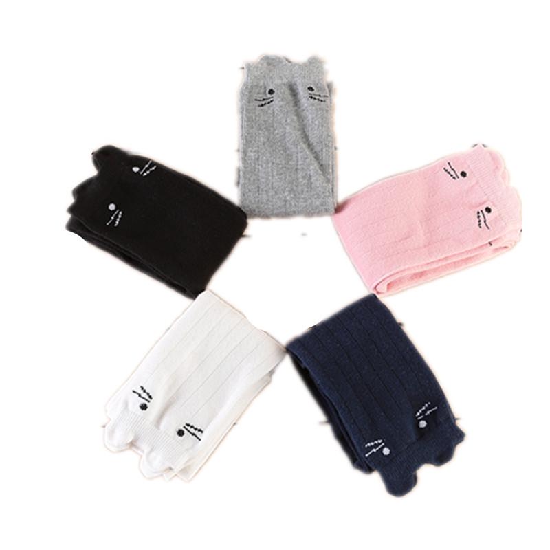 Frühlings- & Herbst 3D Katzen Mädchen Mittelwaden- & Überknie Gestreifte Baumwollsocken