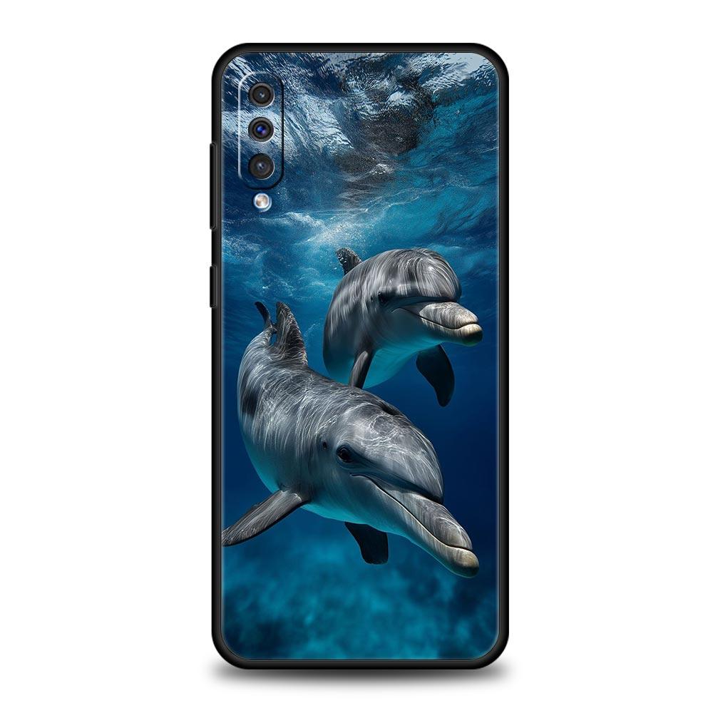 Custodia Telefono Delfino Oceano Per Samsung A56 A36 A26 A54 A52 A24 A14 A50 A72 A70 A40 A20E A06 A12 A22 A34 A42 A32 A04s A16 5G Copertura