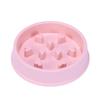 Non-Slip Pet Puppy Slow Feeder Plastic Dog Food Bowls Dog Puzzle Bowl for Healthy Eating Puppy Cat Slow Feeder Bowl Anti-Choking