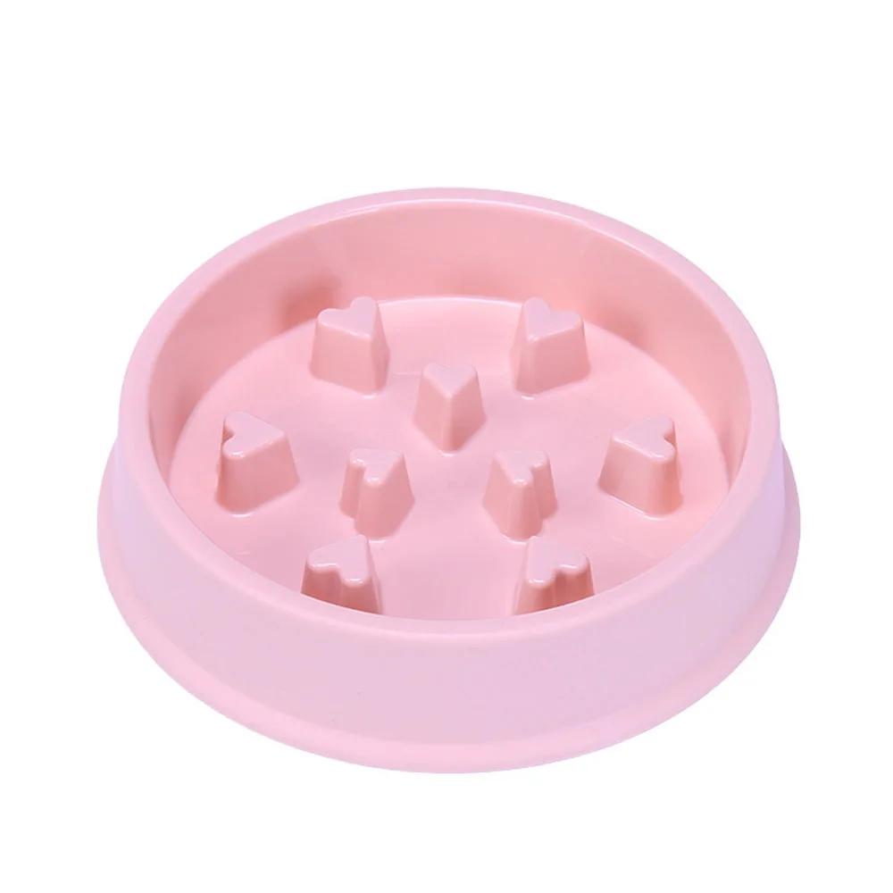 Non-Slip Pet Puppy Slow Feeder Plastic Dog Food Bowls Dog Puzzle Bowl for Healthy Eating Puppy Cat Slow Feeder Bowl Anti-Choking