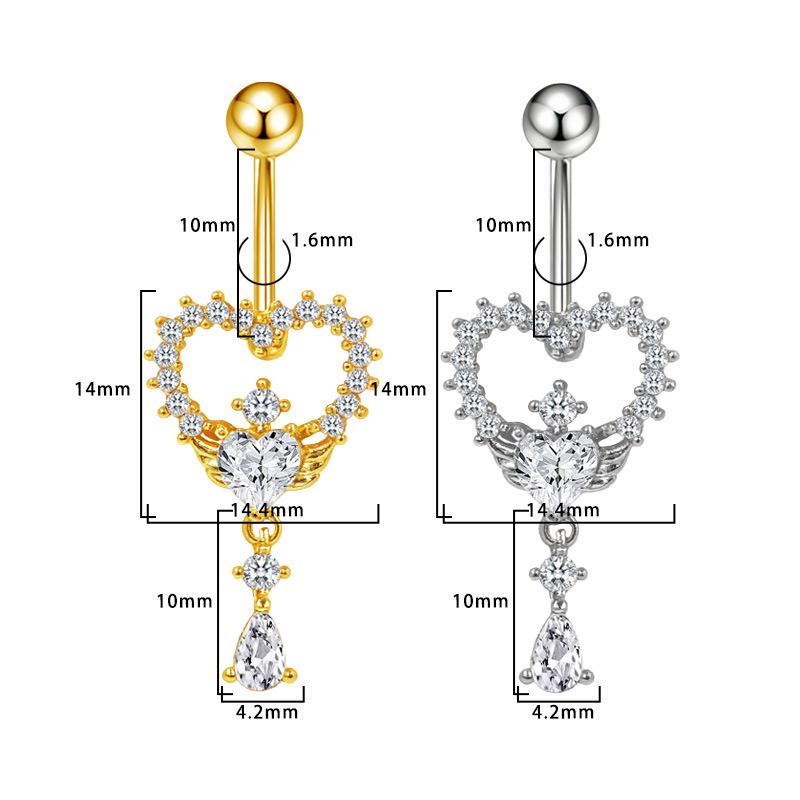 Gaibei Starfish Butterfly Trendy Navel Ring Jewelry