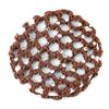 Copri chignon da donna, retina per capelli, danza classica, pattinaggio, strass, uncinetto