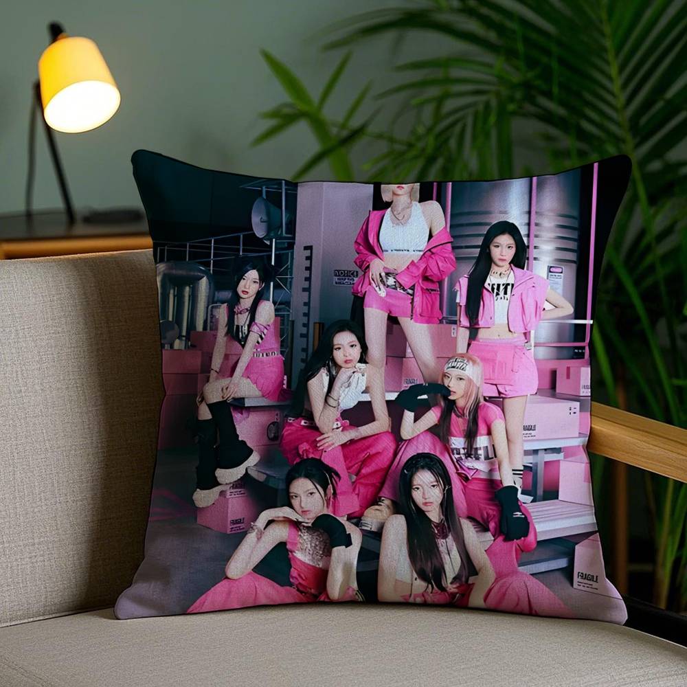 Music Album DRIP B-BabyMonster-MT Cushions Pillow Case Sofa And Living Room Decorative Cushion Covers Dust-proof And Mite-proof