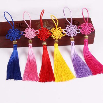 2Pc Chinese Knot Jubilant Tassel Home Decoration Pendant Diy Craft Tassel Fringe