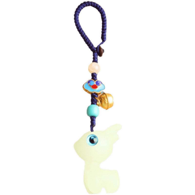 Charming Deer Girl Keychain - Safe Travels Phone Chain & Car Pendant