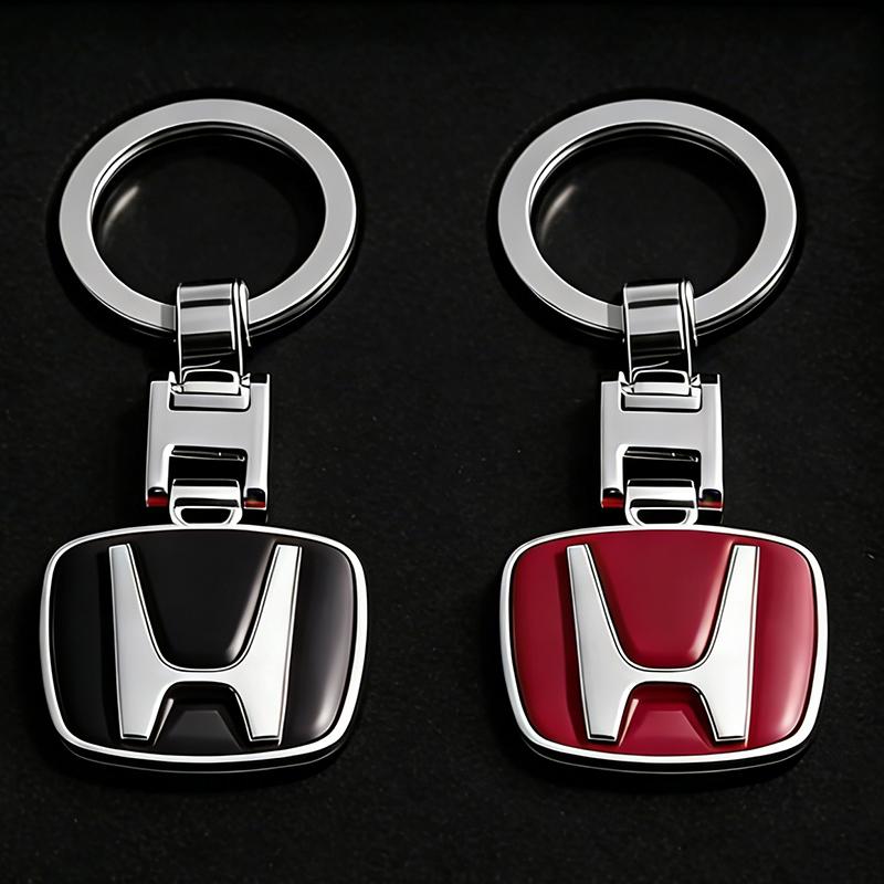1PCS Honda Car Keychain 3D Metal H Logo Key Ring for Honda Civic Fit Jazz Accord Pilot CRV Odyssey Passport City Shuttle HRV CB0