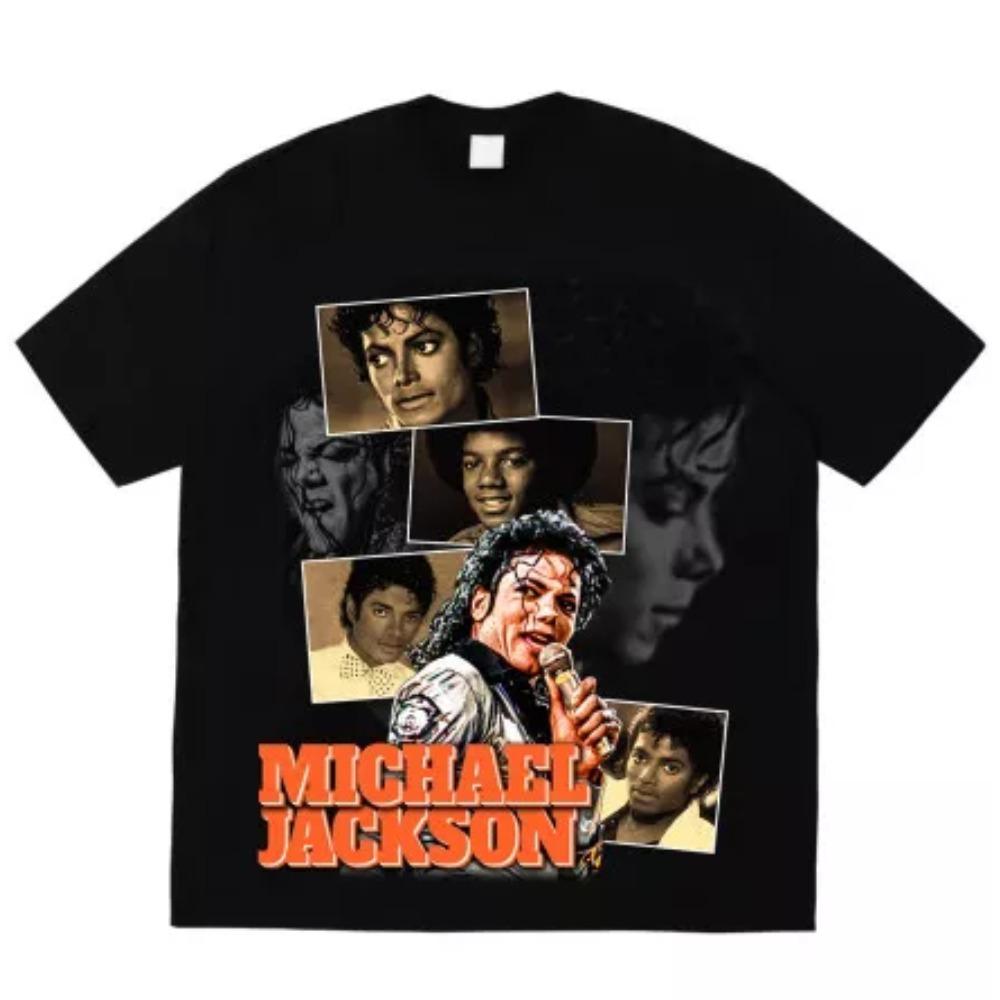 Short Sleeve Cotton Man Clothing Piano Beat It Michael Jackson Mtv Video Retro T-shirt Plus Size Unisex Best Selling tops tees