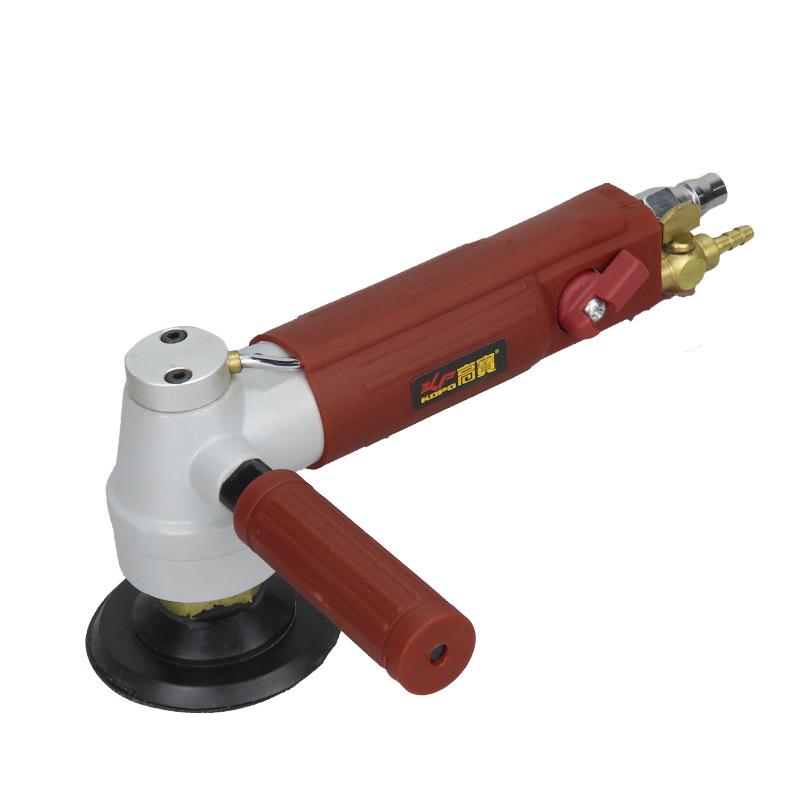 Gaobao Pneumatic Wet Polisher: 3" & 4" Air-Powered Water-Feed Stone Grinder.