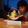Magnetic Levitating Santa Claus Lamp Magnetic Leviation 360° Floating Rotating Desk Lamp Creative Christmas Gifts for Kids