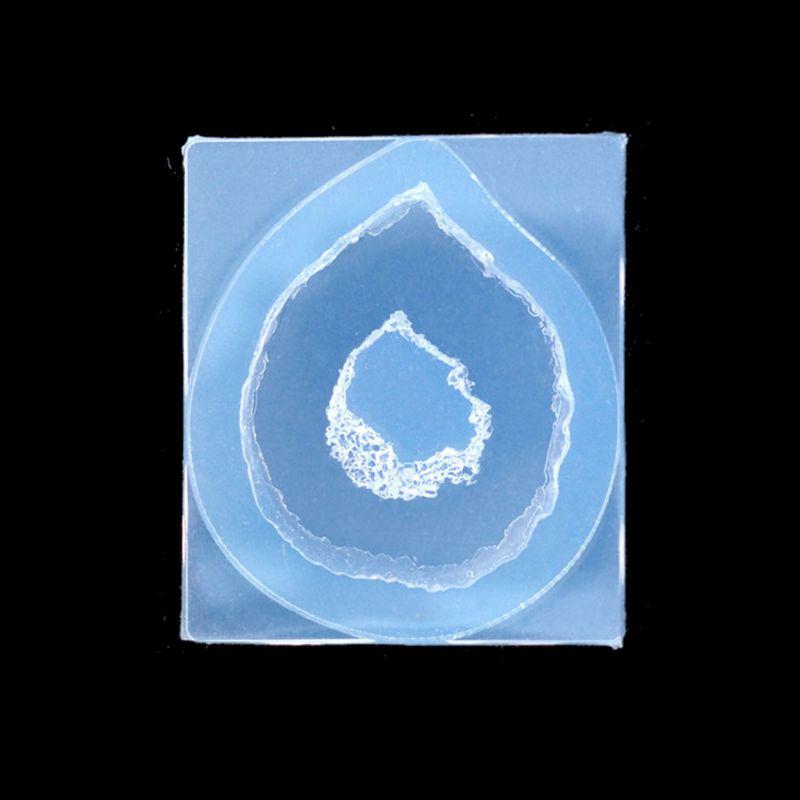 DIY Natural Druzy Gem Resin Mold Quartz Rock Cluster Pendant Mold Resin Jewelry