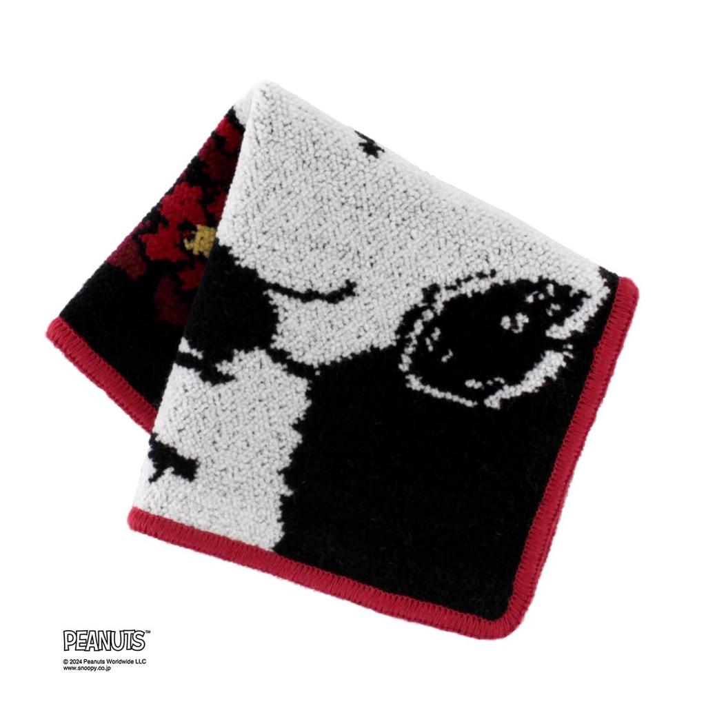 Snoopy Chenille Towel Handkerchief 0001 Hand Towel 23cm PEANUTS SNOOPY (Black) Women's Approx. (Peanuts) 000572-0001-02