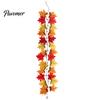 Thanksgiving Home Decor Artificial Fall Maple Leaf Garland, Autumn Foliage Hanging Vine, Flexible Decorative Vines Reusable Harvest for Fireplace