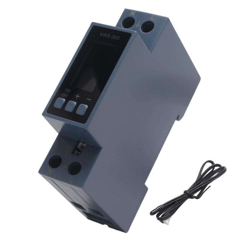

ABJI-AC Voltmeter Ammeter Wattmeter Din Rail Mount Energy Meter AC 80-290V Kwh Power Meter LED Digital Display Detector