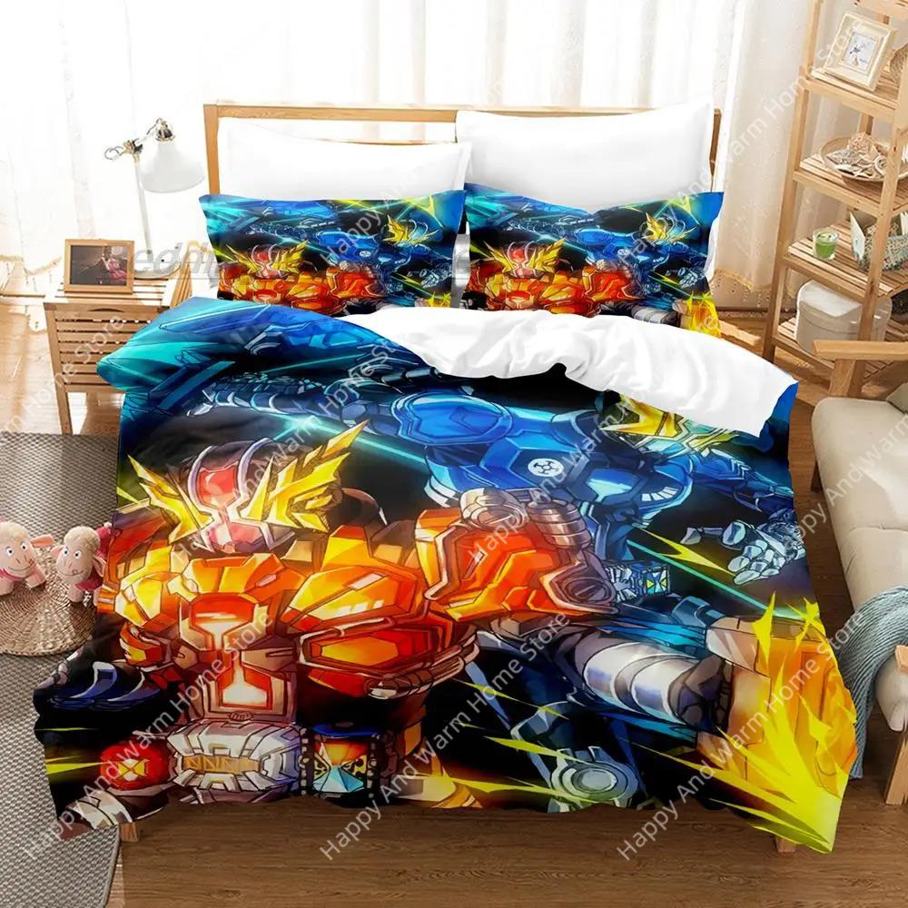

Kamen Rider Zero-One Beding Set Single Twin Ful Quen King-Sized Dimensionsd Dimensions Bed Linen Set Aldult Young Boys Bedrom Duvetcover Sets 3D Print 100*200cm Single