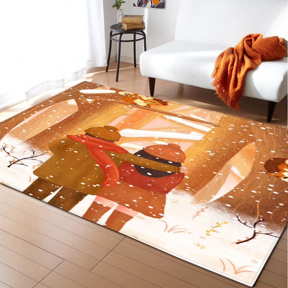 Tree Hole Large Carpet Feather Wind Bedroom Floor Mat