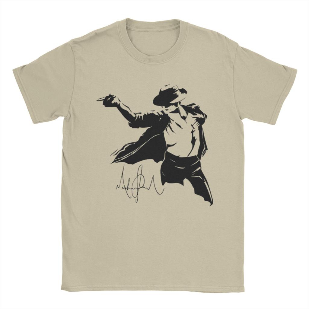 Fun Retro Michael Jackson TShirts for Unisex Round Collar Pure Cotton T Shirts Short Sleeve Tees Plus Size Tops