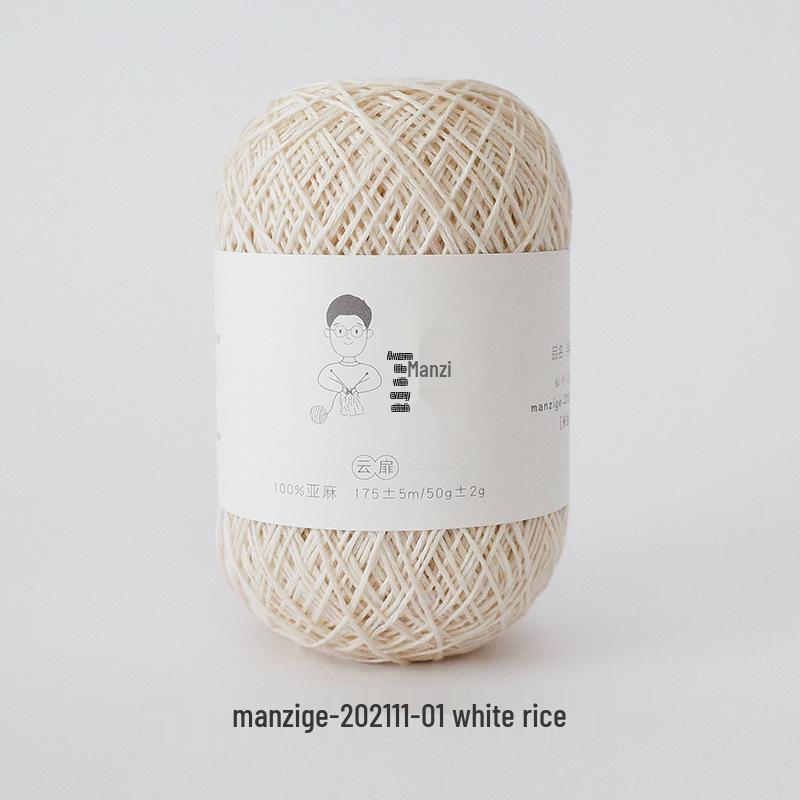 Yunfei 100% Linen No. 5 Fine Thread for Hand-Woven Crochet and Needlework