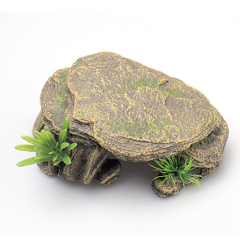 Aquarium Hiding Cave Reptile Climbing Rock Terrarium Stone Fish Tank Decor