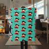 1PC Son Goku  Print Flannel Blanket, High Quality All Seasons, Home Decor, Warmth and Comfort, Perfect for Christmas Gifts