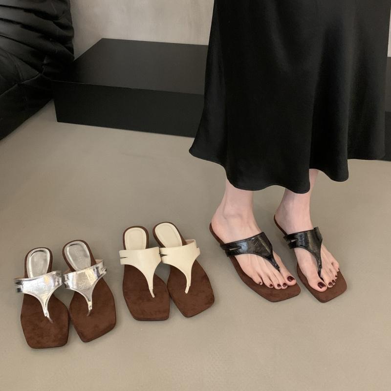 Fashion Bailamos Brand Women Clip Toe Sandals Women Mid Heels Shoes Fashion Beach Slippers Designer Summer Cozy Pumps Slides Retro Shoes