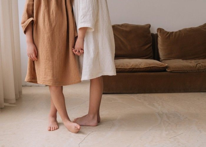 Chemise de nuit - RISU RISU - Liza - Coton bio - Blanc - Enfant Fille