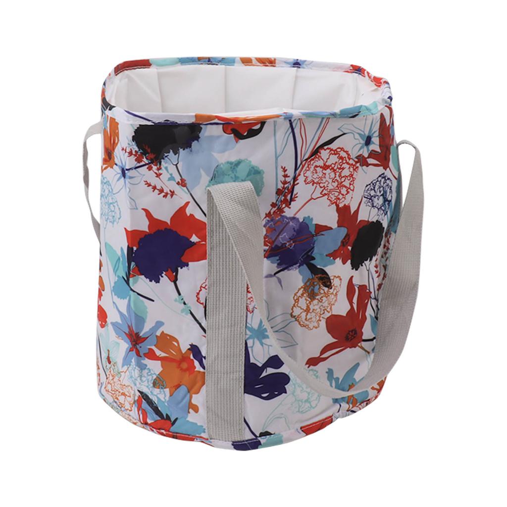 Zusammenklappbares Fußbadbecken PVC Isoliert Tragbare Fußweichbadewanne Wassereimer mit Griff für Outdoor-Camping