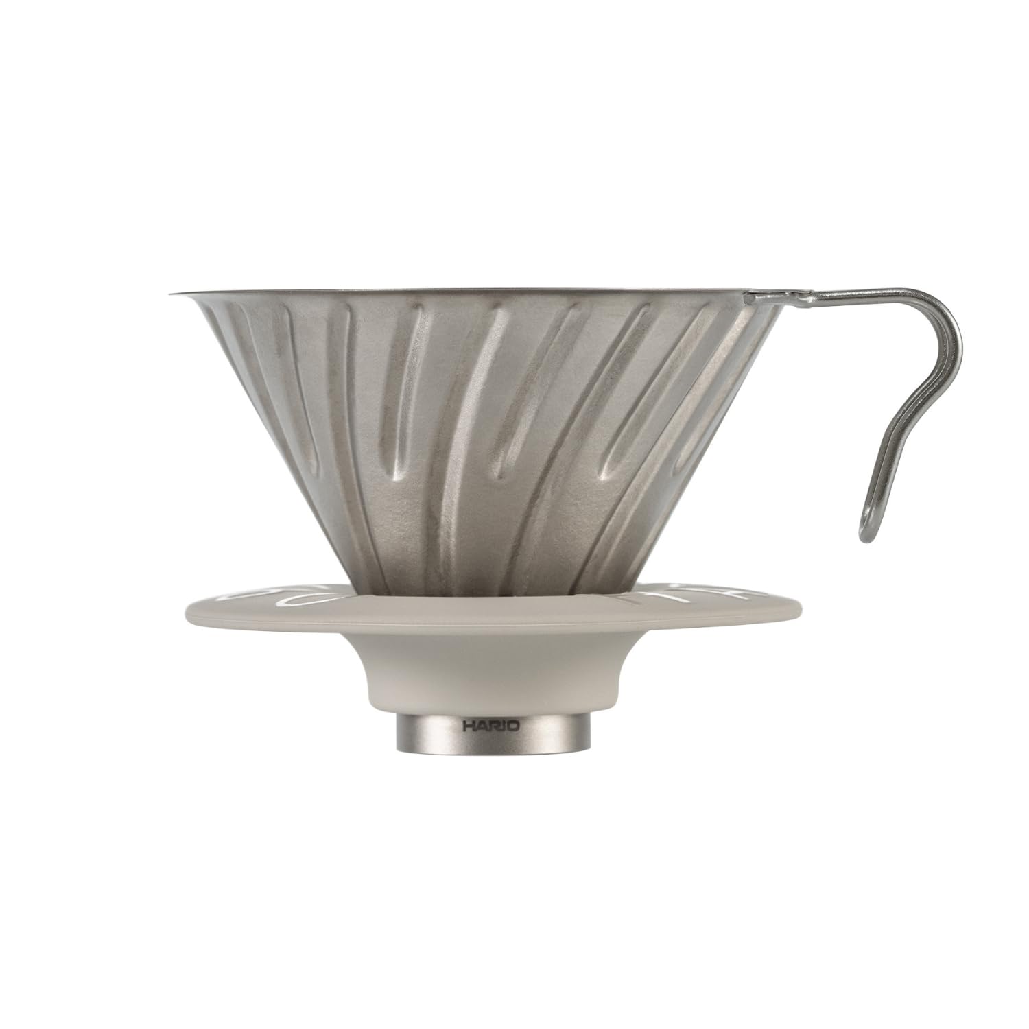 

HARIO V60 Titanium Hand Dripper, 1-2 Cups, Drip, Lightweight, Outdoor, Titanium, Greige, VDTI-01-TSV