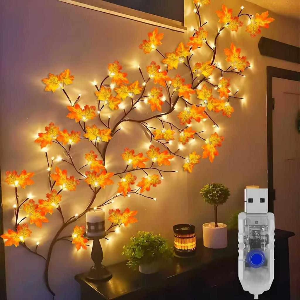 Cherry Blossom LED Rattan Branch Lights - Flexible Indoor Atmosphere Decor