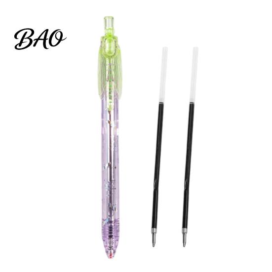 Handwriting Tools for Office Gleaming Wings Dragonfly Gel Pen, Translucent Plastic Stationery with Interactive School Supplies Students Flapping