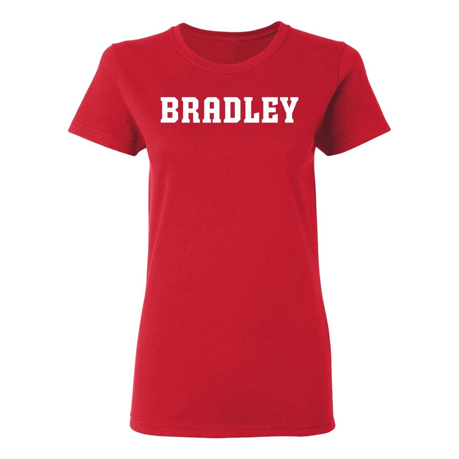 Bradley University Braves Basic Block Womens Shirt - Red 2XL