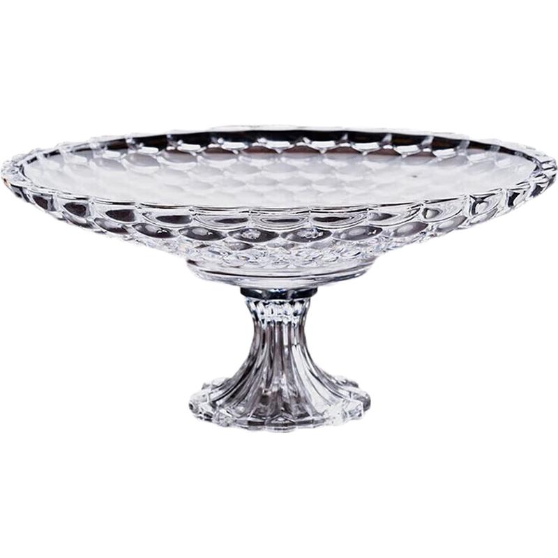 Elegant Crystal Glass Fruit Plate