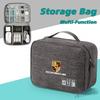 Waterproof Digital Electronic Organizer USB Data Line Charger Plug Storage Bag Separated Travel Bag For Porsche Macan Sticker OD5