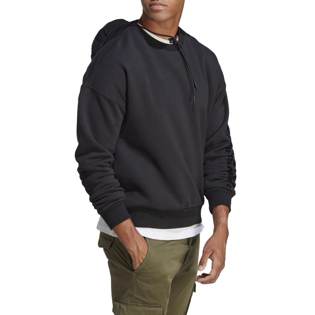 adidas Logo Print Sweatshirt Herren Sweatshirt Schwarz IA9363