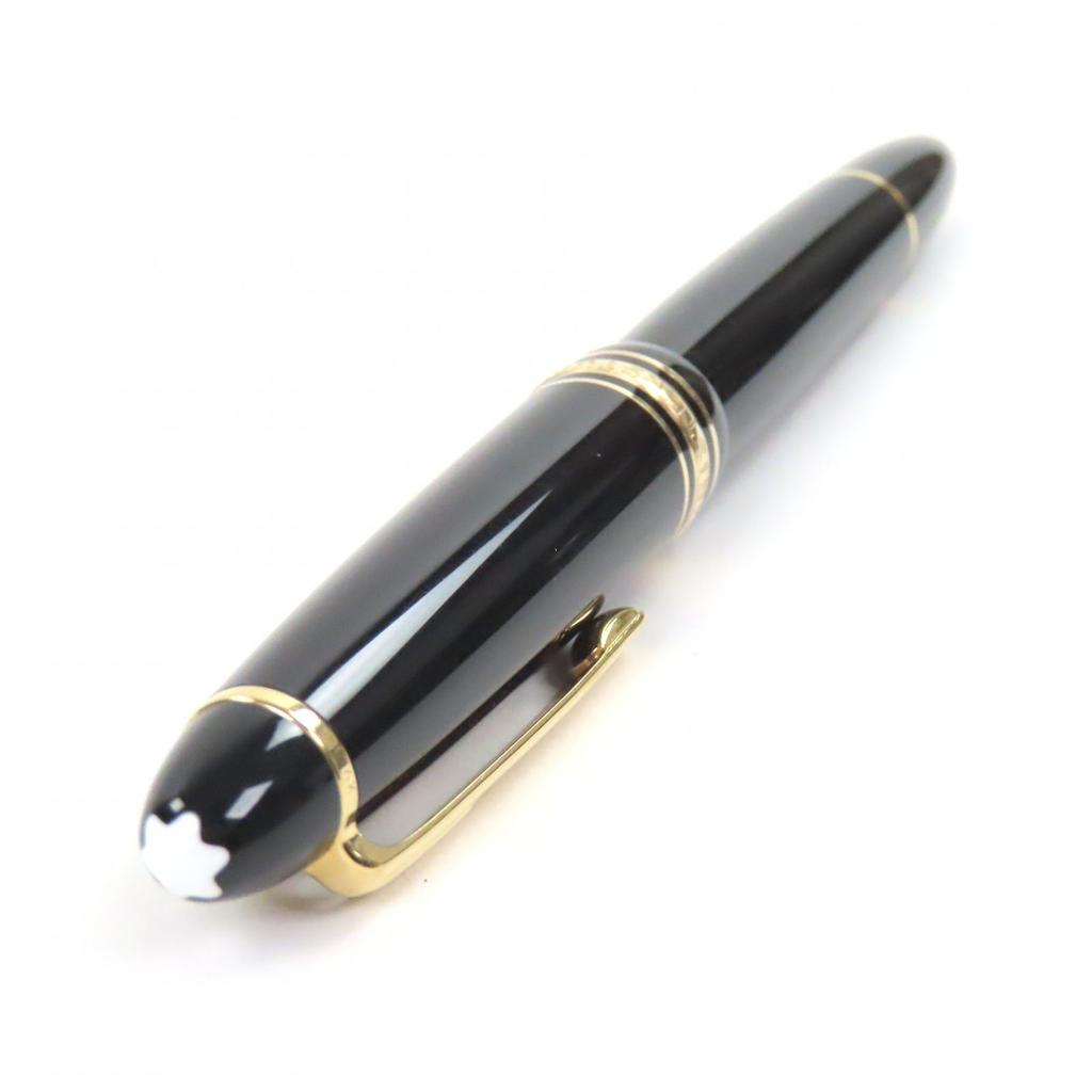 Excellent MONTBLANC fountain pen Meisterstück Cap type black 14K mens Used
