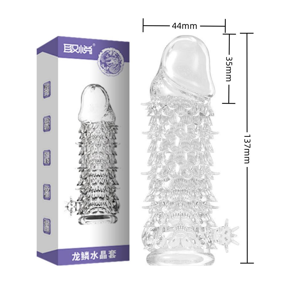 Verdicken Sie den Penis, vergrößern Sie die Hülle, wiederverwendbares Kondom, Penisverlängerung, Verzögerung der Ejakulation, Sexspielzeug für Männer, Intimartikel, 4 Arten