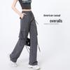 Women's American Style High-Waist Loose Cargo Pants