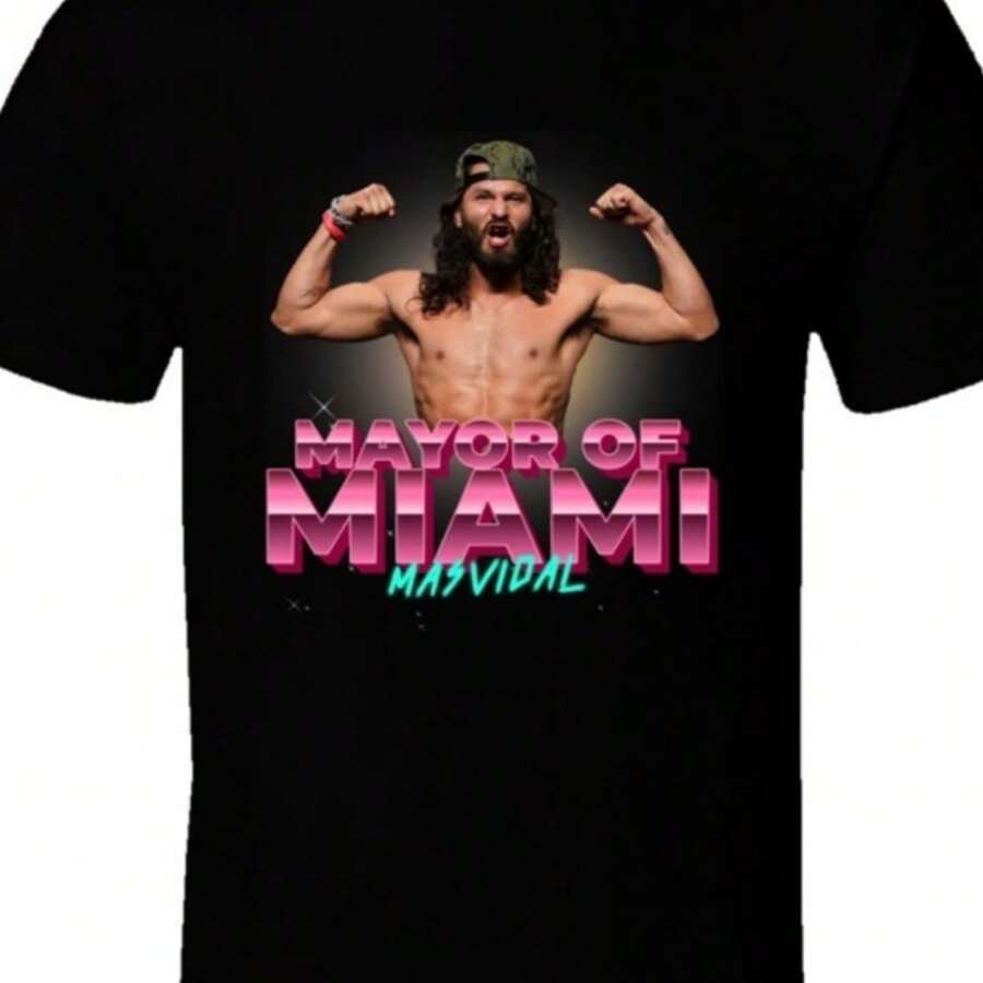 Miami Mayor Jorge Masvidal Graphic Tee S