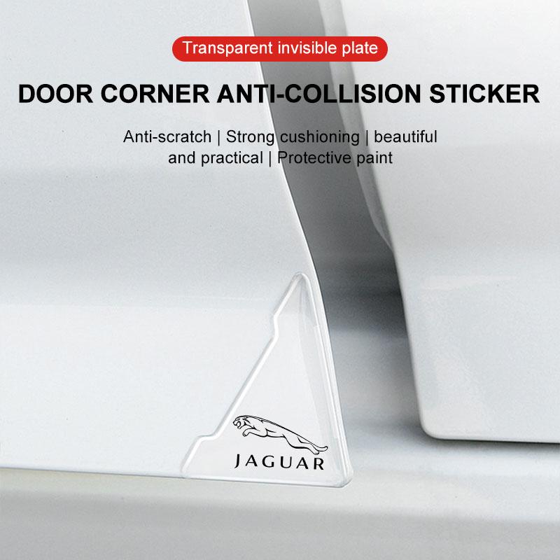 2 stuks Transparante Auto Deurhoek Beschermer Krasbestendige Beschermingssticker Voor Jaguar XF XE XJ XJ8 X351 F Pace X Type F Type Ketting Tijera Kleding Sleutelhanger