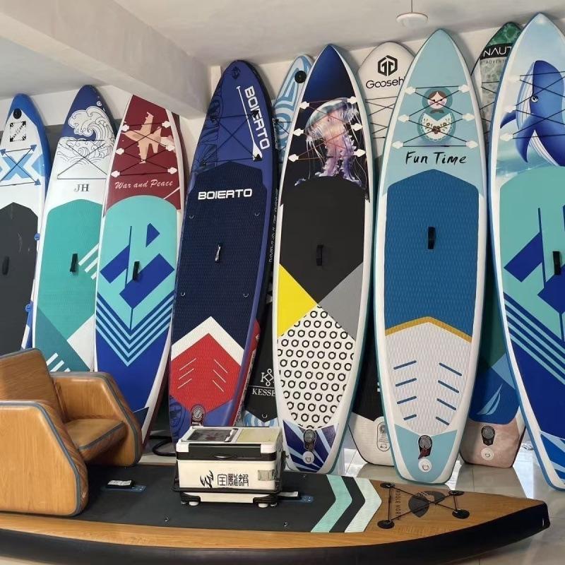 Inflatable Stand-Up Paddleboard: Thickened, Double Layer, Wear-Resistant Parent-Child Design for Racing and Leisure