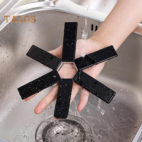 Pot Pad Practical Easy Carry Quick Cooling Lightweight Foldable Anti-skid Anti-scald Pot Mat Holder for Gifts