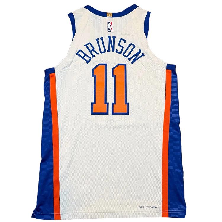 Nike Nba New York Brunson 11 Round Neck Pullover Simple Sleeveless Basketball Jersey Men Jersey HM6116-120