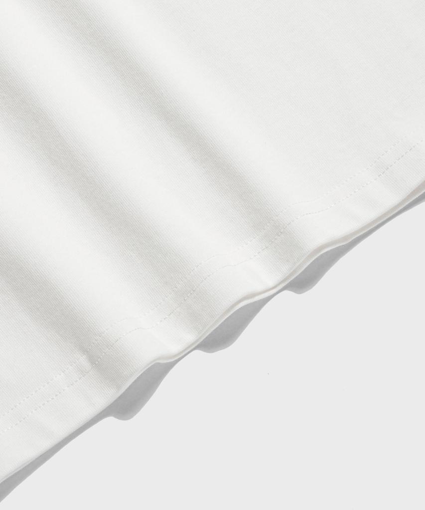 Beulonseun 10.6 Oz Cotton Short Sleeve Henley Tee White