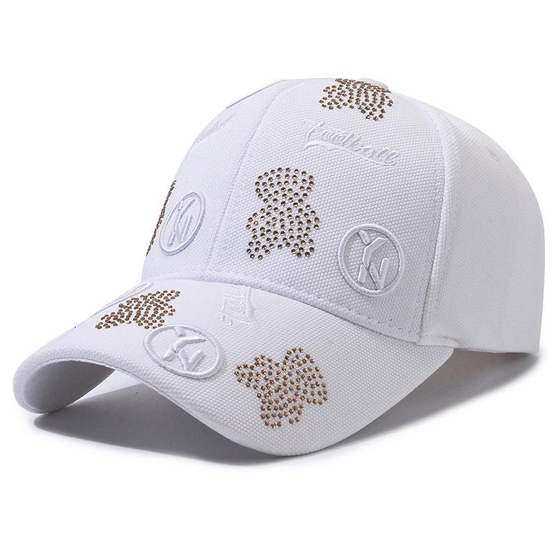 

Baseball cap, pineapple cloth men s and women s hats, outdoor visor caps, peaked caps, new sticky diamonds, fashionable versatile hats Adjustable