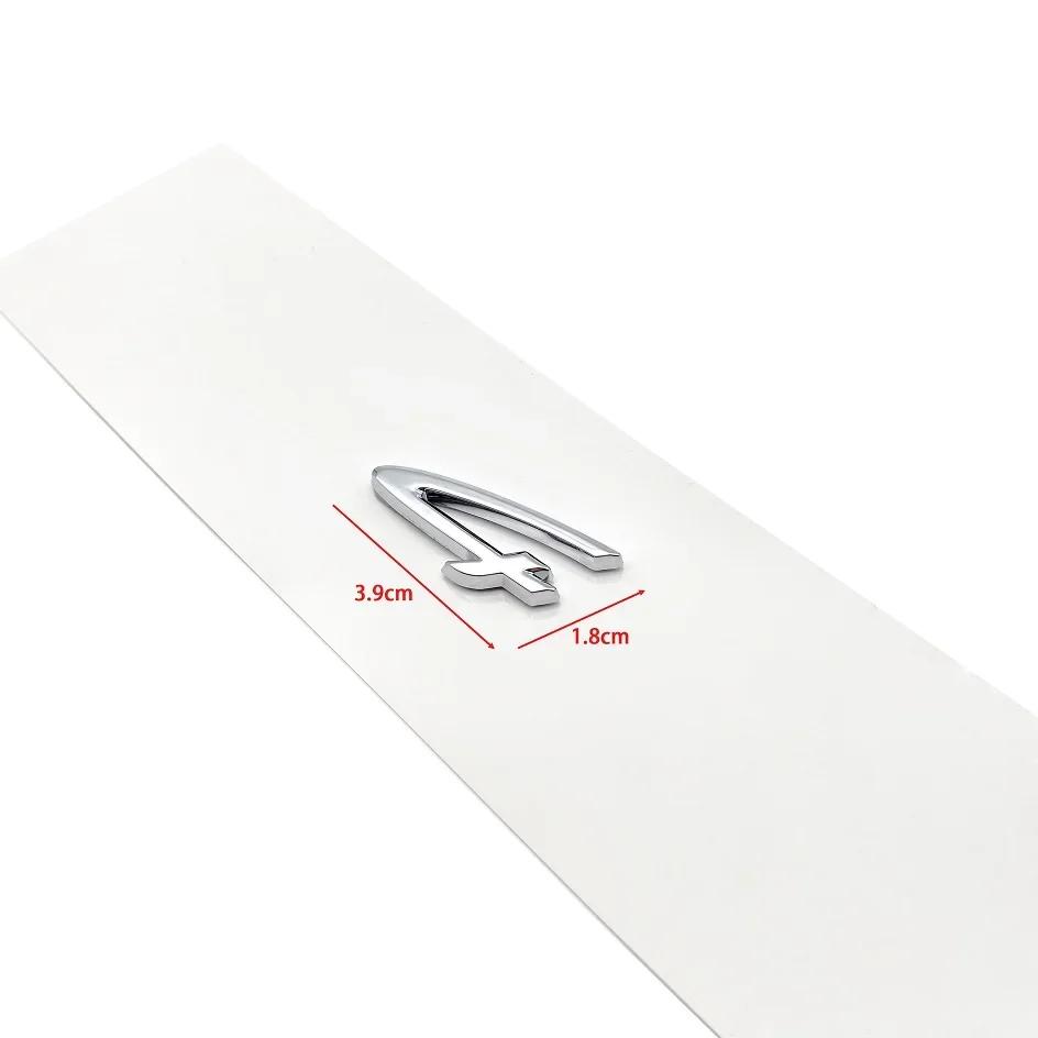AUQ1 1pcs 4 S ABS New Car logo Fender side sticker Rear Bumper tail door trunk sticker car rear Emblem sticker styling Accessories