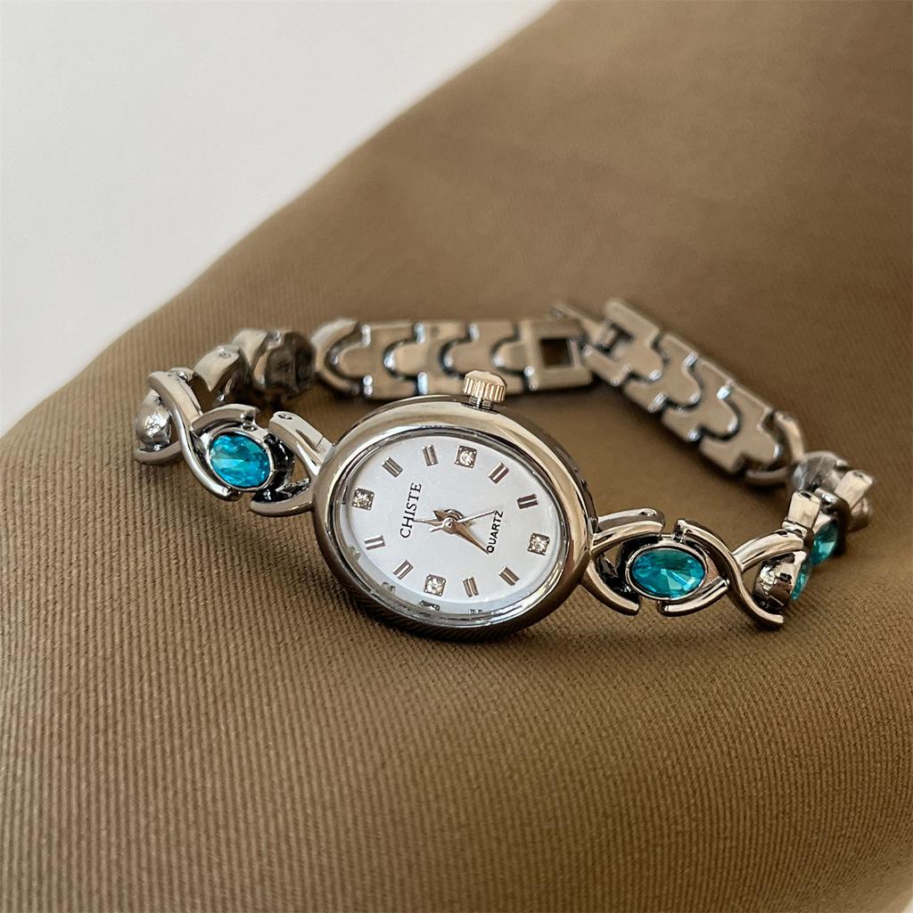 Chiste Vintage Chain Exquisite Niche Fashion Women'S Watch Watch Women'S Wheat Ear Strap Simple Dial