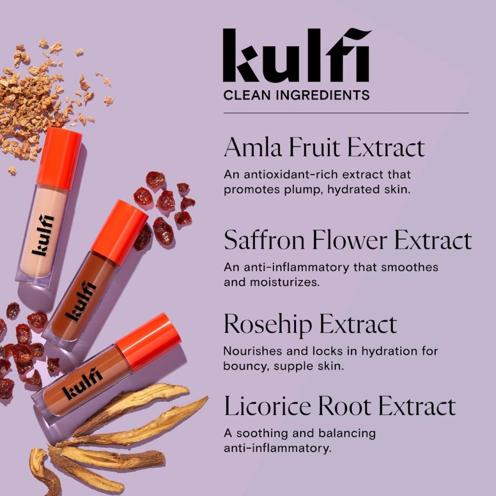 Kulfi Main Match Crease Proof Long Wear Hydrating Concealer .17 Oz   5 Ml Paan Party Light With Golden Undertones
